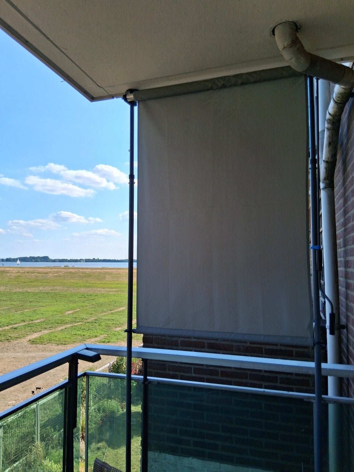 Zijscherm voor balkon, Ophalen, Zo goed als nieuw, 100 tot 150 cm, 200 cm of meer
