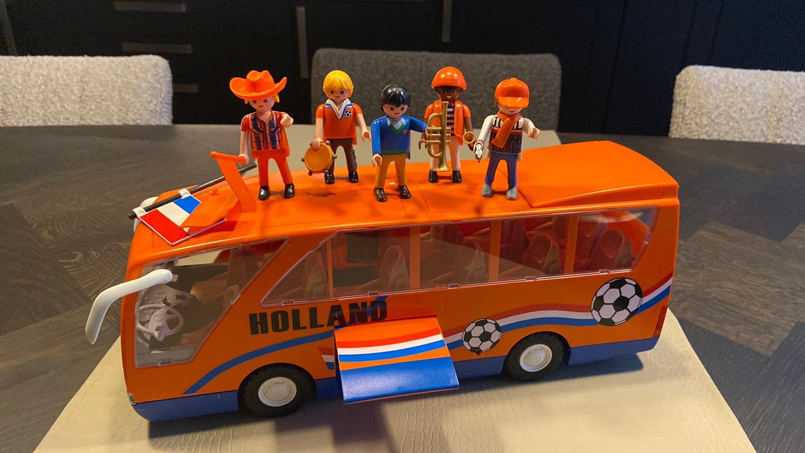 Playmobile 5025 supportersbus oranje, Ophalen, Zo goed als nieuw