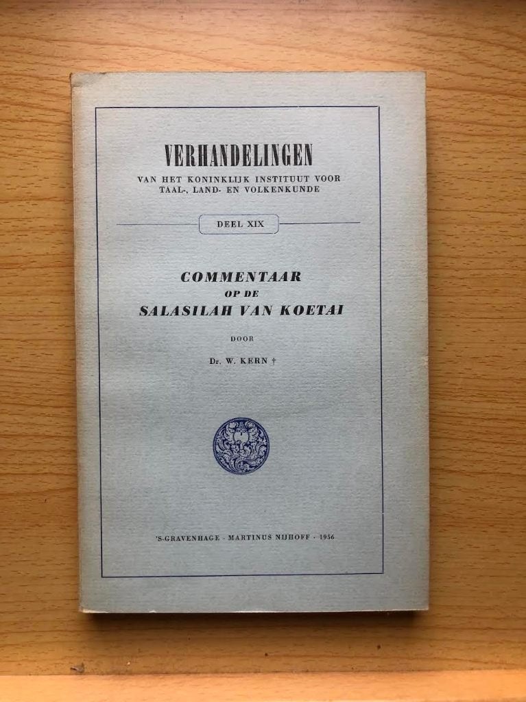 Commentaar op de kroniek van Kutai, Ophalen of Verzenden, Gelezen, W. Kern