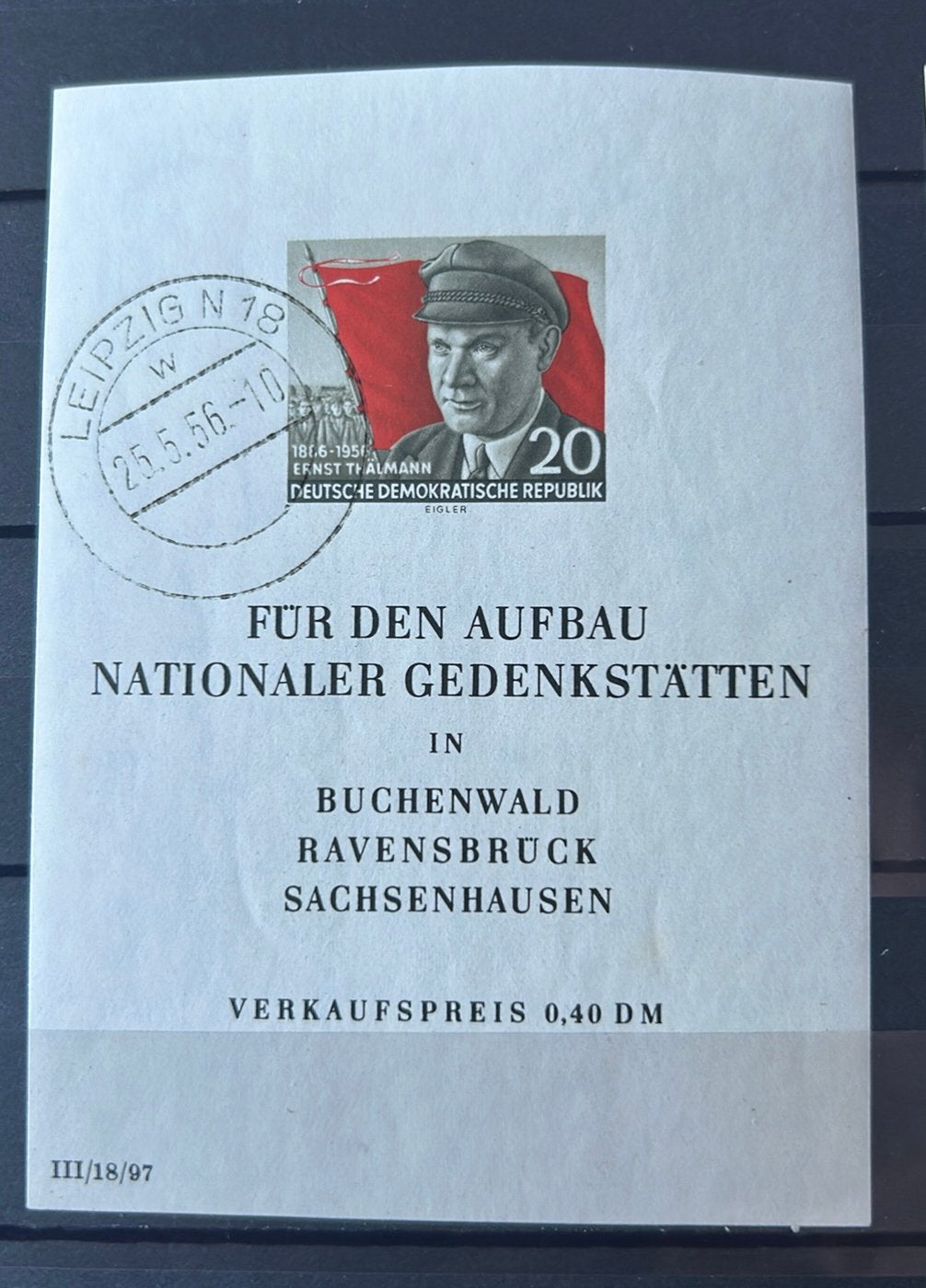 DDR blok 14 gestempeld, Verzenden, DDR