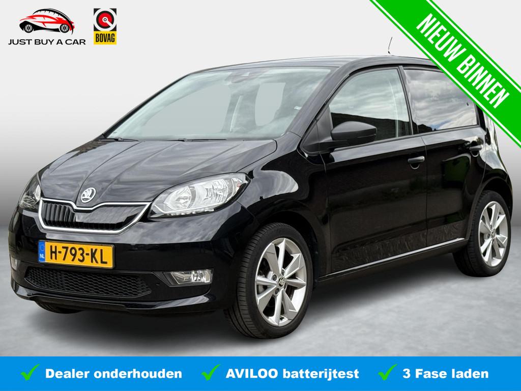 Skoda Citigo e-iV EV Ambition SOH 90,7% / Stoelverwarming /, Auto's, 83 pk, Stof, Zwart, Met garantie (alle)