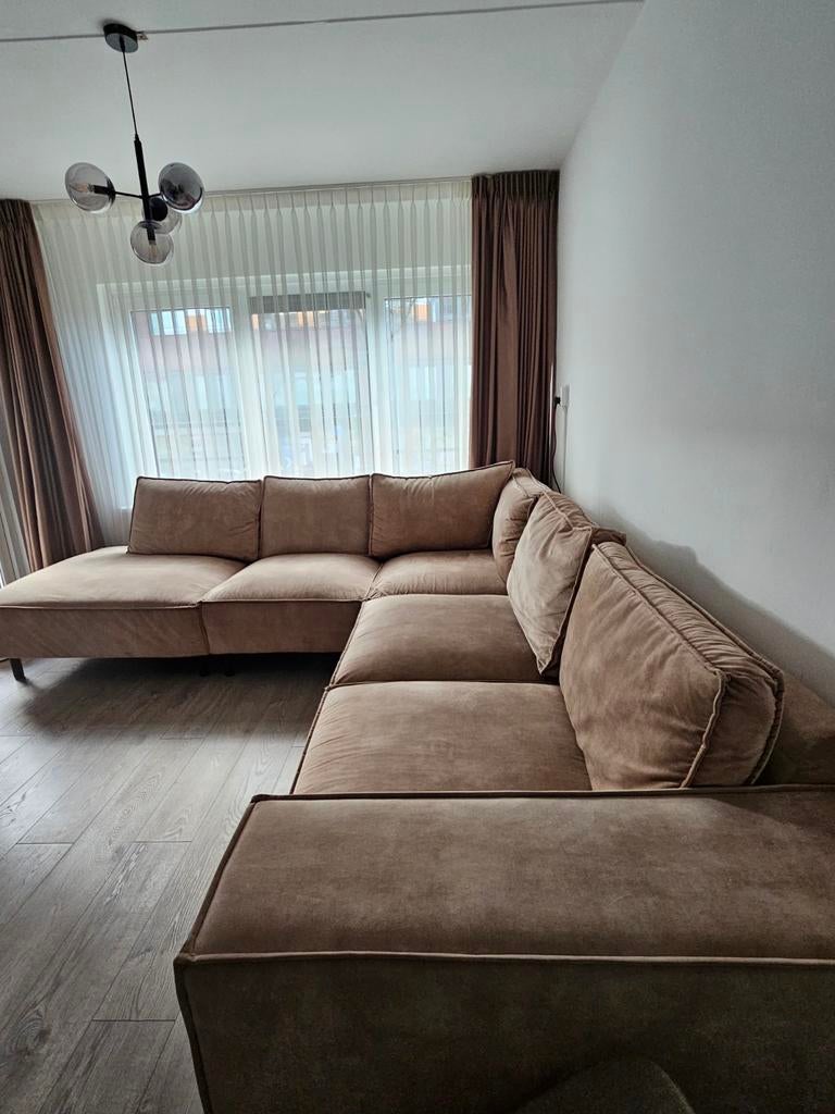 Moderne hoekbank 300x300, Huis en Inrichting, Ophalen, Modern, Comfortabel, Gebruikt, 100 tot 125 cm