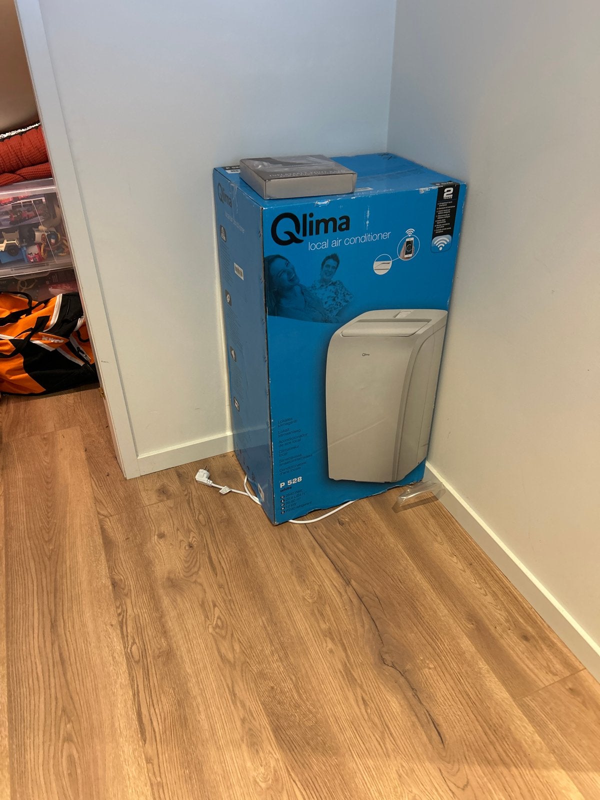 Qlima Mobiele Airco P 528 - Slechts 1 zomer gebruikt, Witgoed en Apparatuur, Ophalen, Minder dan 60 m³, 3 snelheden of meer, Zo goed als nieuw