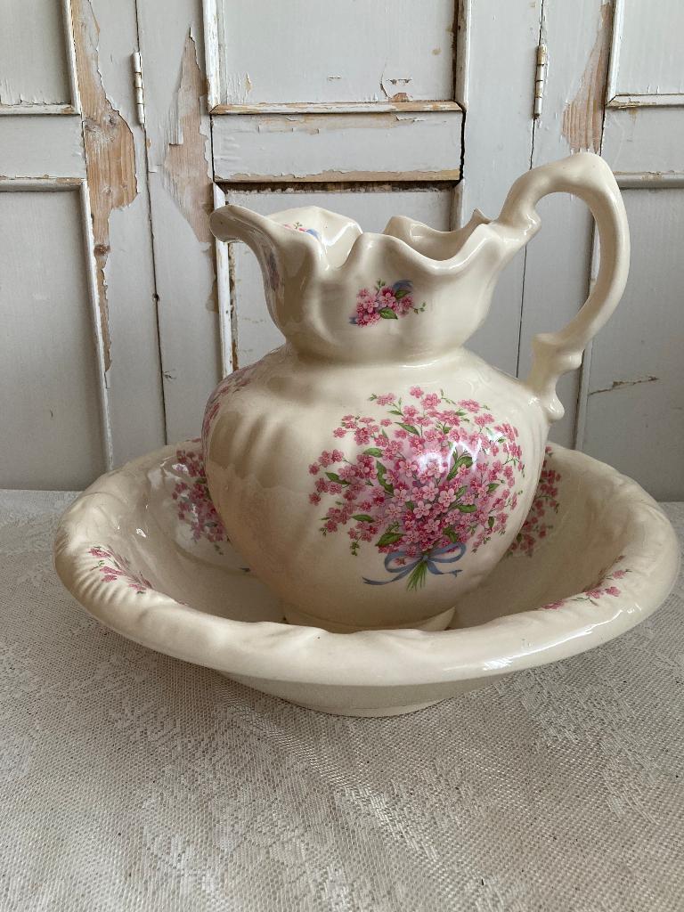 Brocante Engels lampetstel, Ophalen, Overige materialen, ---, Zo goed als nieuw