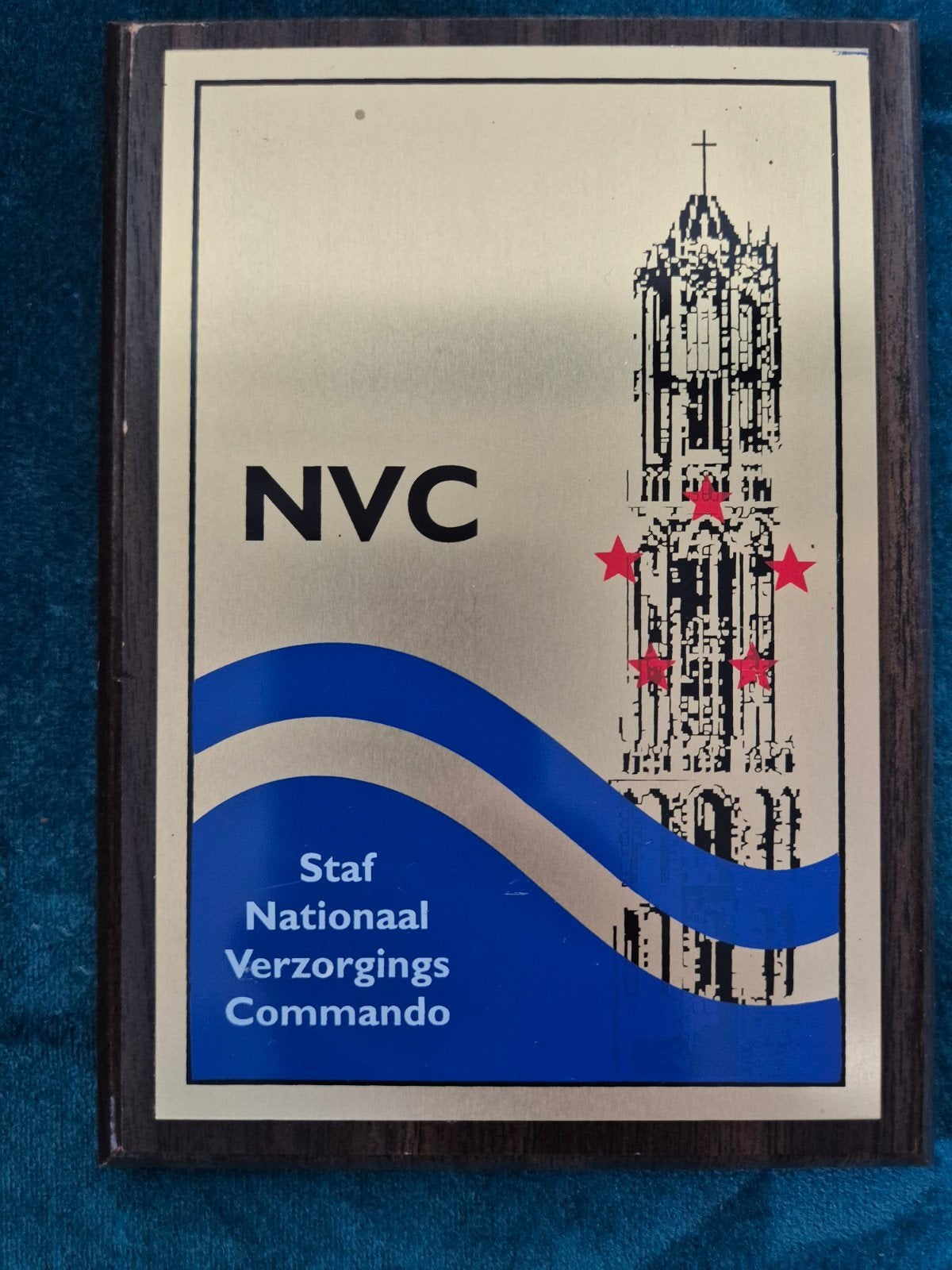 Wapenschild Staf Nationaal Verzorgings Commando NVC, Verzenden, Landmacht, Nederland, Embleem of Badge