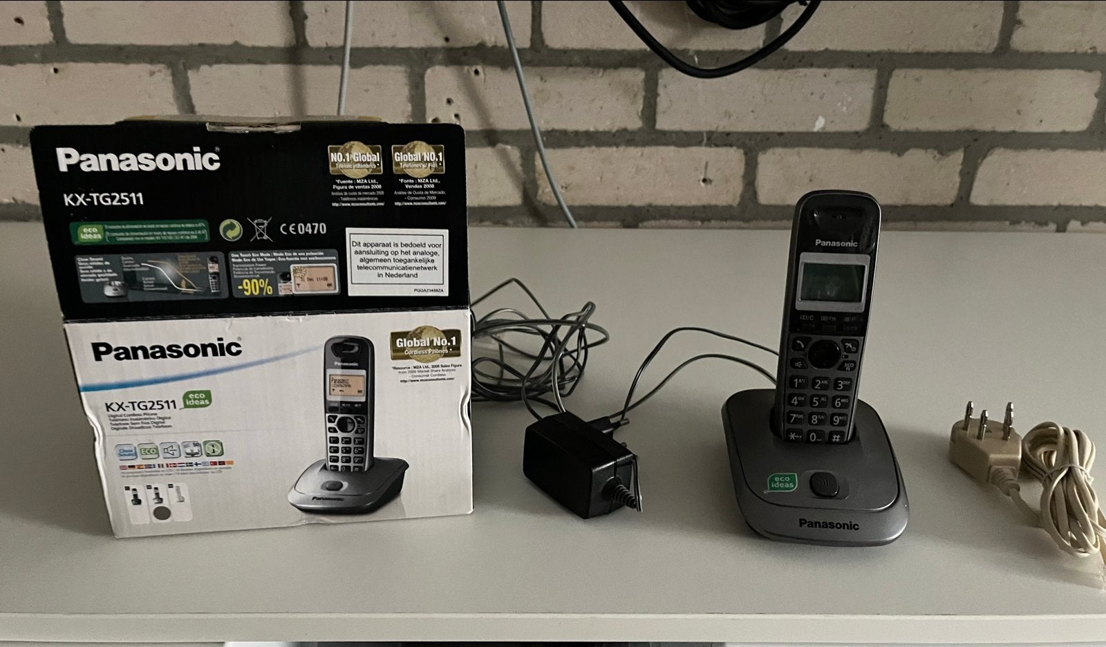 Panasonic KX-TG2511 draadloze telefoon met basisstation, Ophalen of Verzenden, Gebruikt, 1 handset