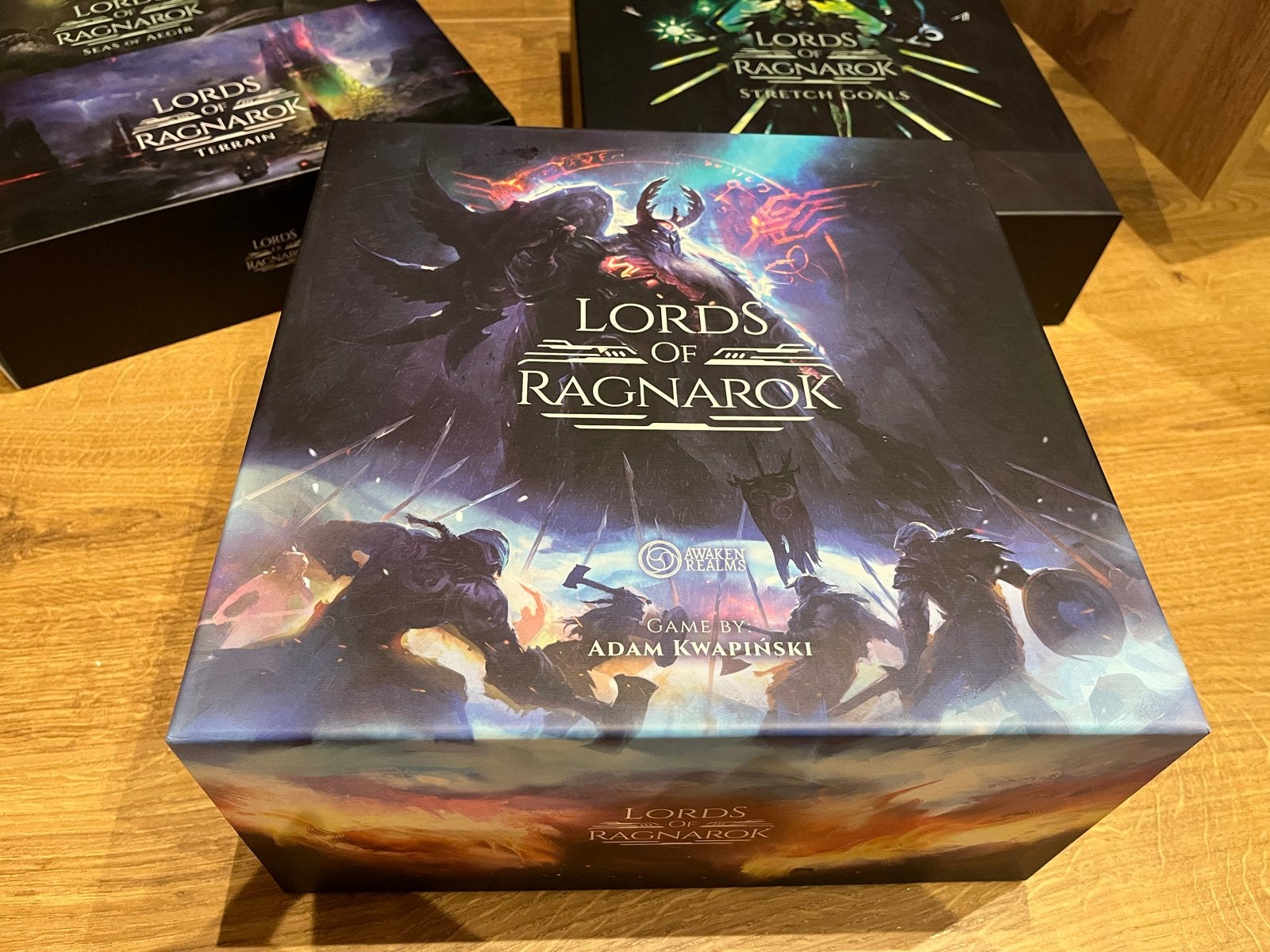 Lords of Ragnarok All-in Sundrop met Playmat, Drie of vier spelers, Ophalen of Verzenden, Zo goed als nieuw