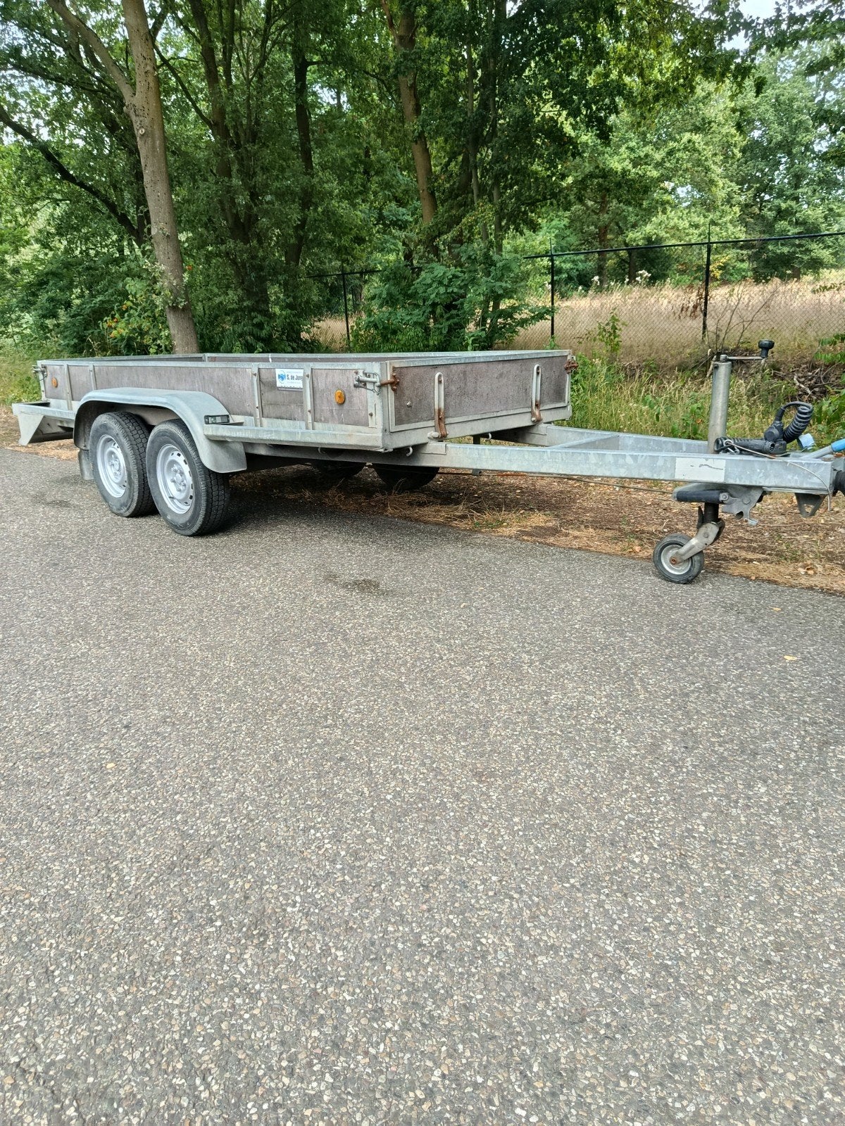 Dubbelasser, Auto diversen, Aanhangers en Bagagewagens, Ophalen