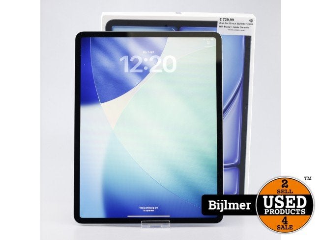 iPad Air 13 Inch 2025 M3 128GB Wifi Blauw + Apple Garantie