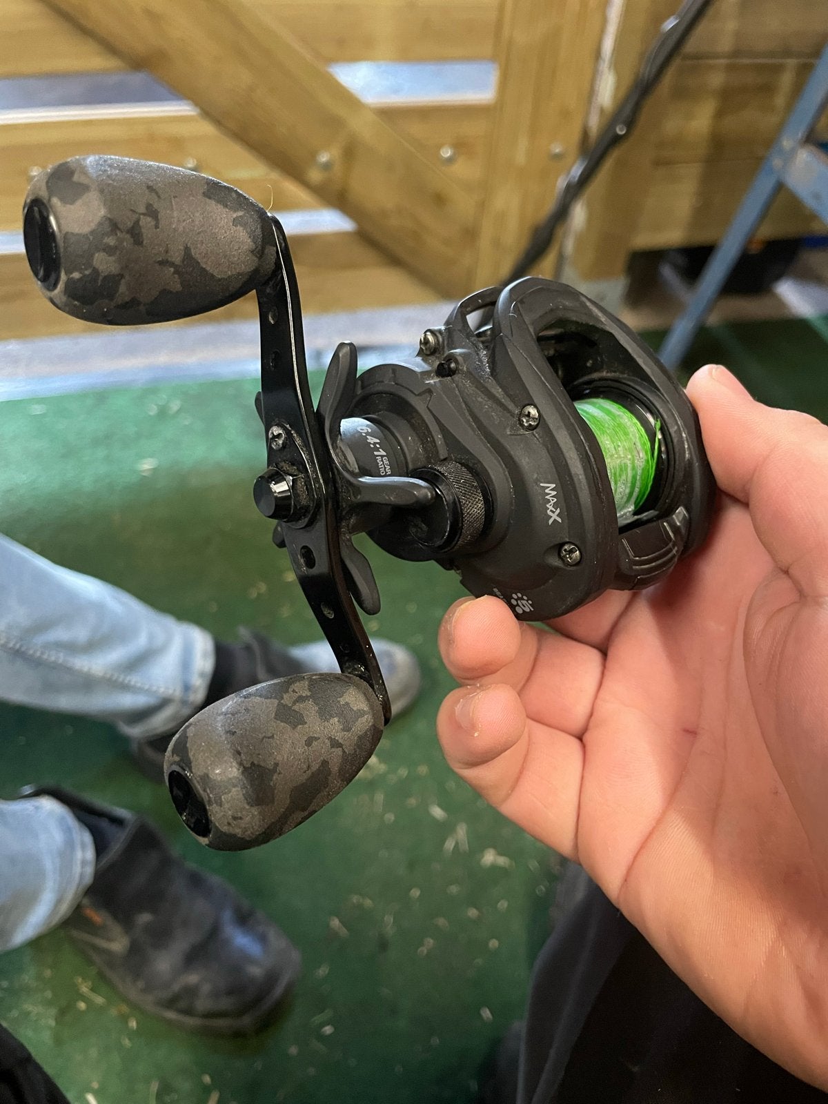 Abu Garcia Max X Baitcaster Molen - Zo goed als nieuw, Watersport en Boten, Ophalen of Verzenden, Zo goed als nieuw, Molen