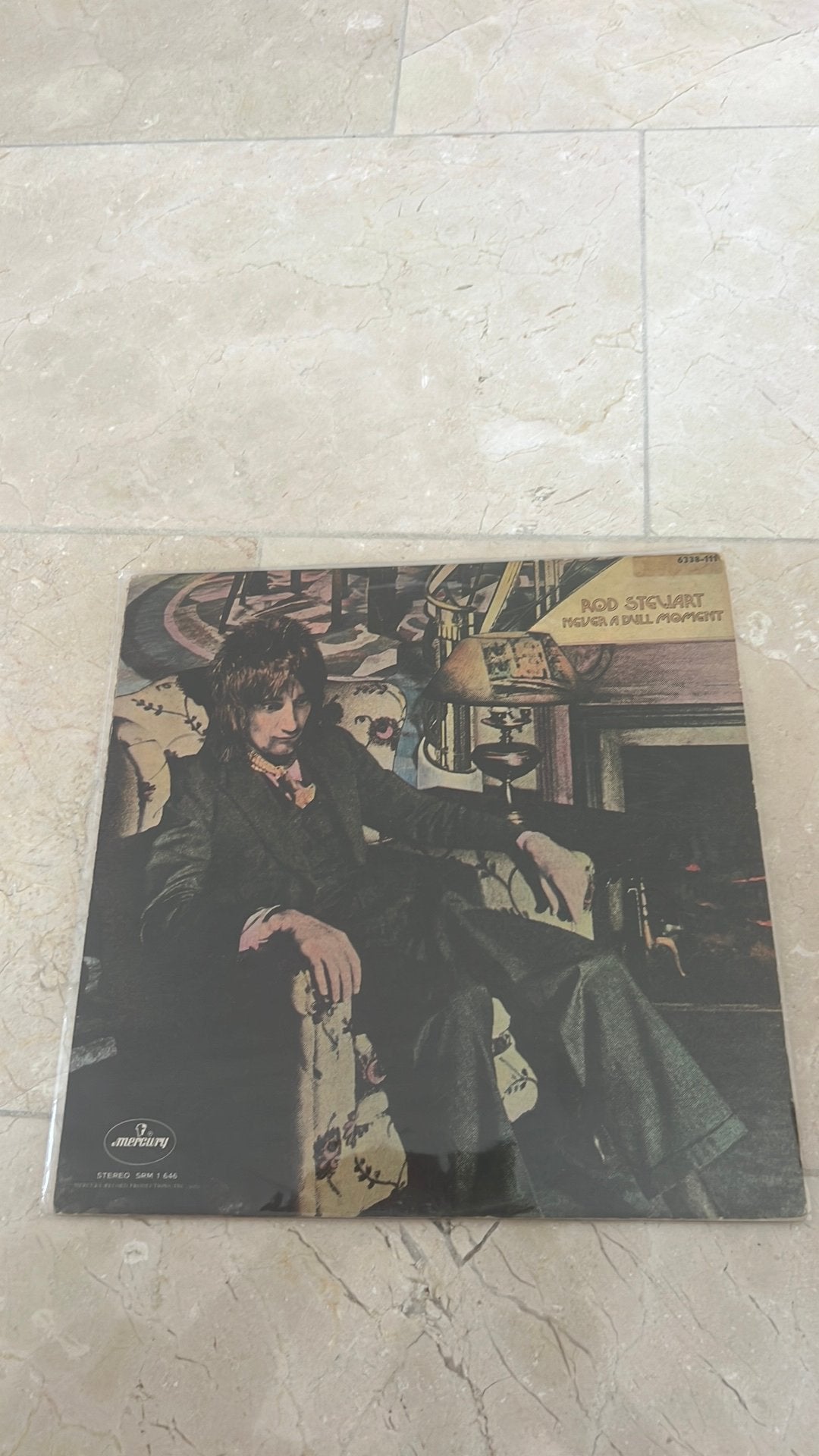 LP Rod Stewart never a dull moment, Ophalen of Verzenden, Zo goed als nieuw, 12 inch, Poprock