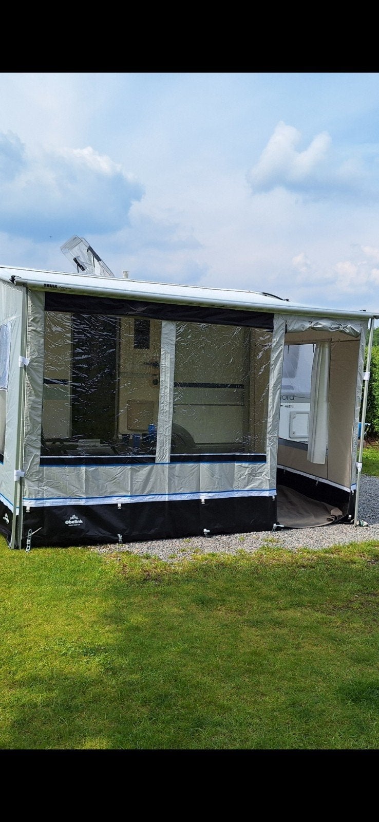 obelink Queen voorwand 330, Caravans en Kamperen, Ophalen of Verzenden, Zo goed als nieuw
