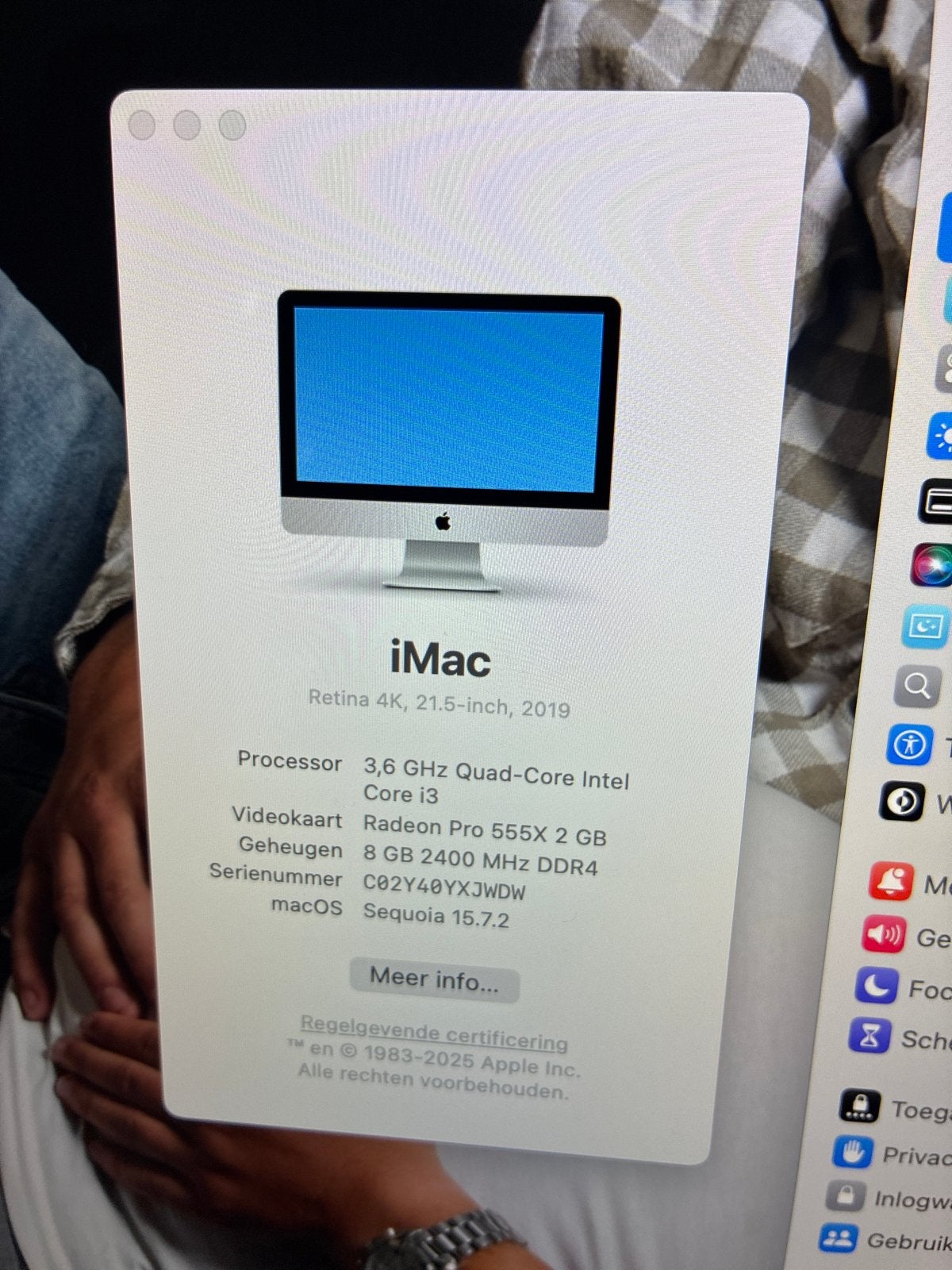 iMac 2019 Retina 4K 21.5-inch - Goed werkende staat, Computers en Software, Gebruikt, 8 GB, IMac, Ophalen of Verzenden