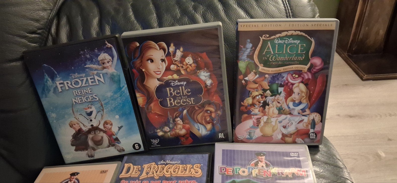 6 kinder dvd's, Ophalen, Gebruikt, Animatie, Alle leeftijden