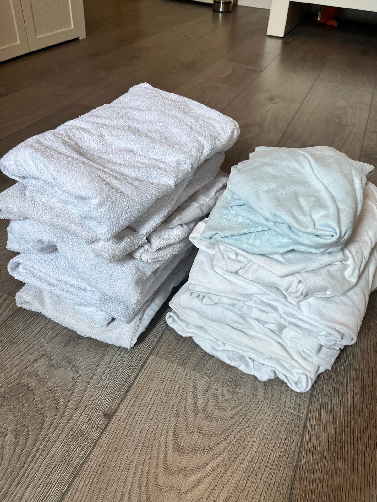 5 Moltons en 6 hoeslakens 60x120 cm voor ledikant (Kruidvat), Ophalen, Gebruikt, Overige merken, Jongetje of Meisje