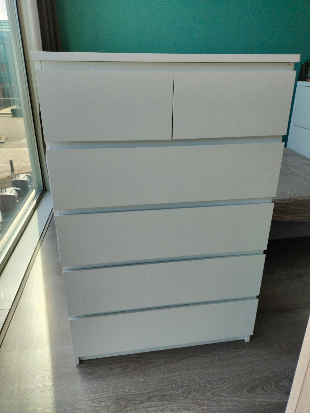 IKEA MALM ladekast met 6 lades, Huis en Inrichting, Ophalen, Gebruikt, 5 laden of meer, 100 tot 150 cm