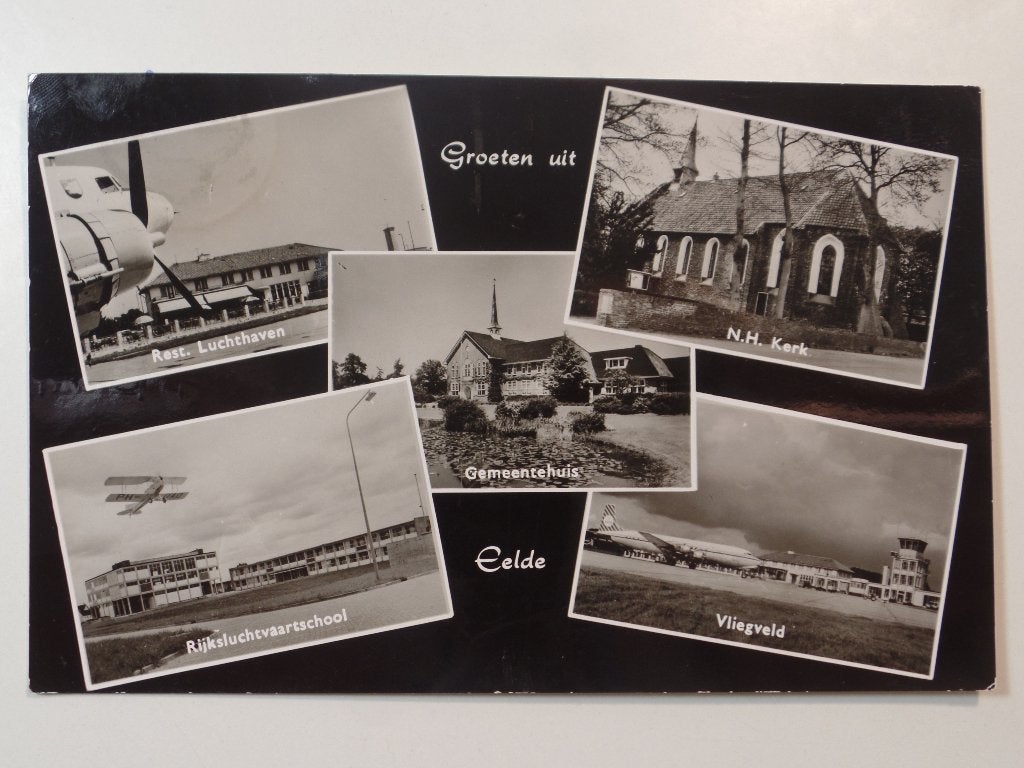 Groeten uit Eelde oa vliegveld, Verzenden, 1960 tot 1980, Gelopen, Drenthe