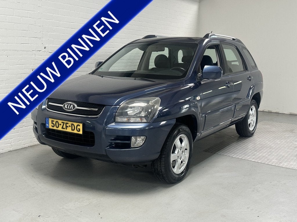 Kia Sportage 2.0 CVVT X-ecutive CLIMA / TREKHAAK / CRUISE, Stof, 4 cilinders, Blauw, Origineel Nederlands