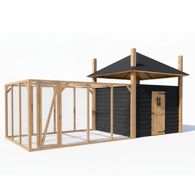 Groot dierenverblijf hooiberg 6x3 m | An XL | ren | Douglas, Dieren en Toebehoren, Meerdere dieren, Kip