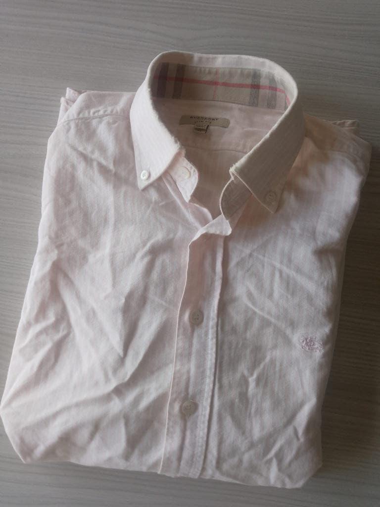 Mooi Overhemd van Burberry Maat M, Kleding | Heren, Ophalen, Halswijdte 39/40 (M), Roze, Gedragen