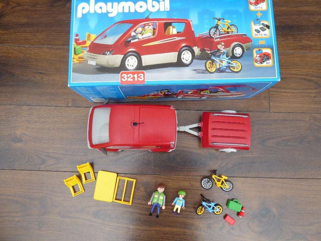 Playmobil 3213 auto met aanhanger, Complete set, Voertuig, Ophalen of Verzenden, Zo goed als nieuw