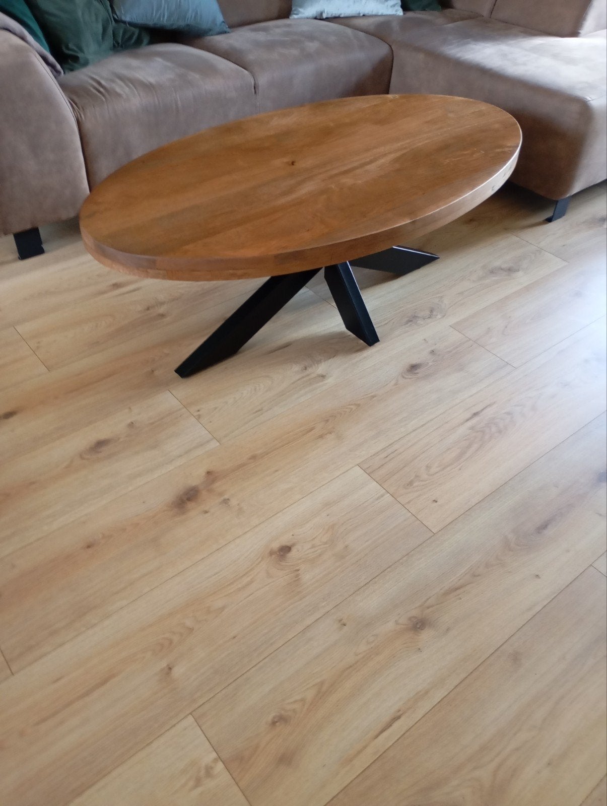 mango houten salontafel, Huis en Inrichting, Tafels | Salontafels, Ophalen, 50 tot 100 cm, 50 tot 100 cm, Zo goed als nieuw