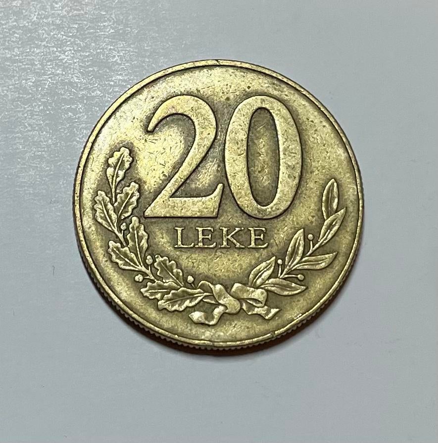 20 lek Albanië 2000, Ophalen of Verzenden, Overige landen