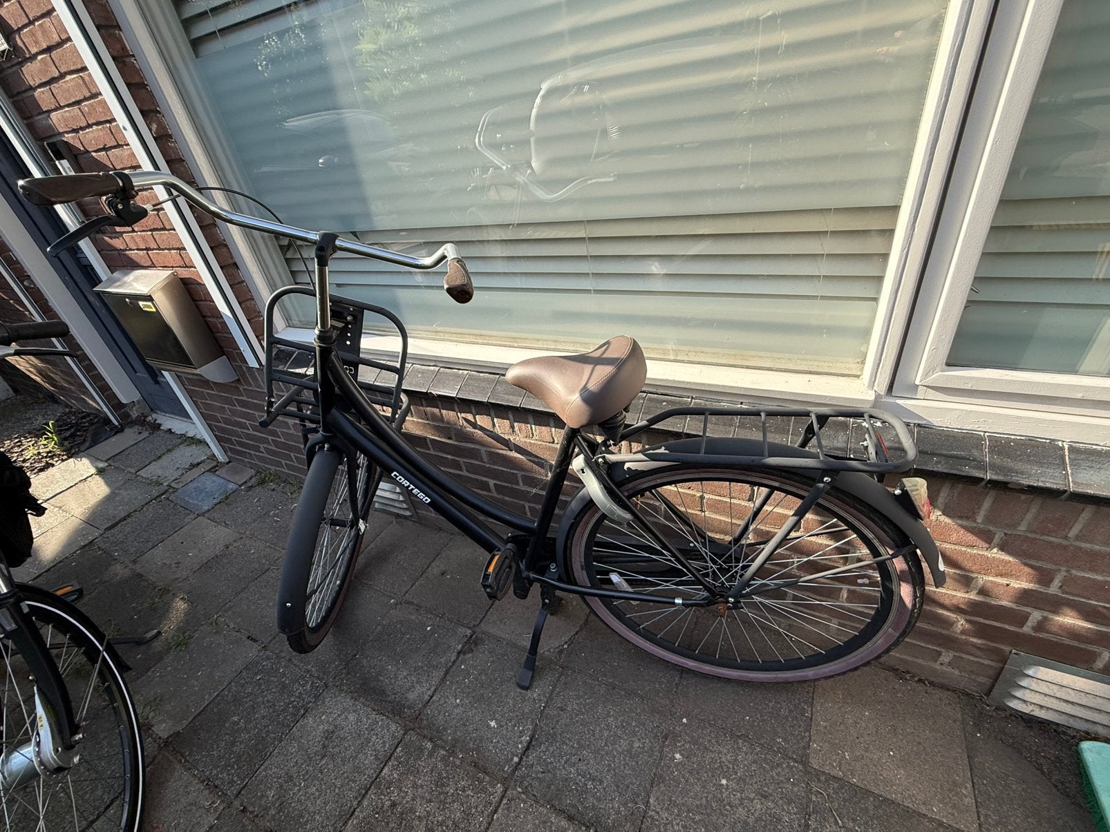 Damesfiets met bakkersrek voor mand cortego, Fietsen en Brommers, Ophalen, Gebruikt, Handrem