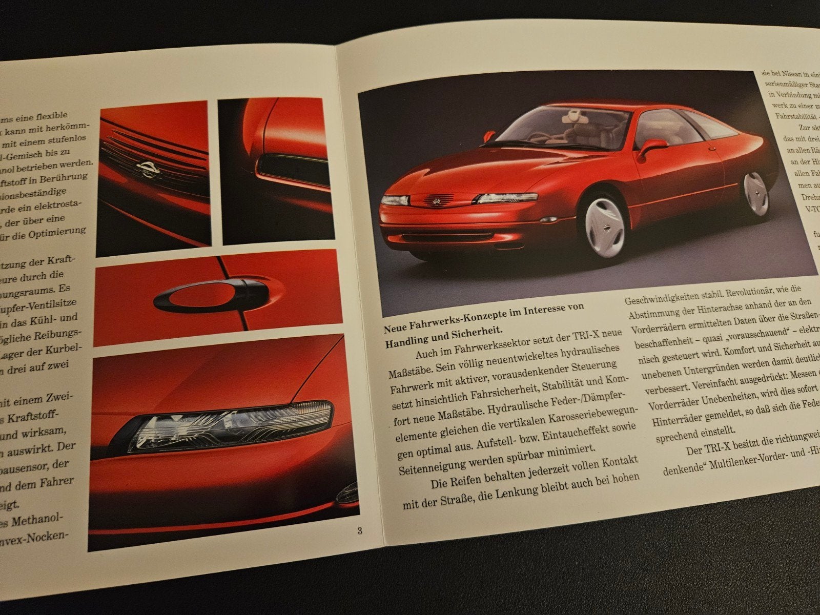 Brochure Nissan TRI-X Concept 1991, Boeken, Auto's | Folders en Tijdschriften, Ophalen of Verzenden, Zo goed als nieuw, Nissan