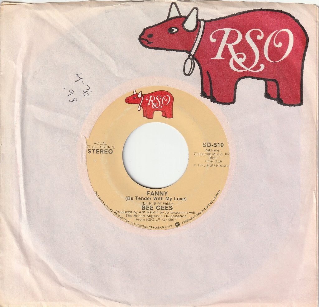 Bee Gees: Fanny be tender with my love / Country Lanes, 7 inch, Zo goed als nieuw, Pop, Overige typen