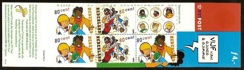 Nederland Postzegelboekje 62 postfris Sjors en Sjimmie, Postzegels en Munten, Ophalen of Verzenden, Na 1940, Postfris