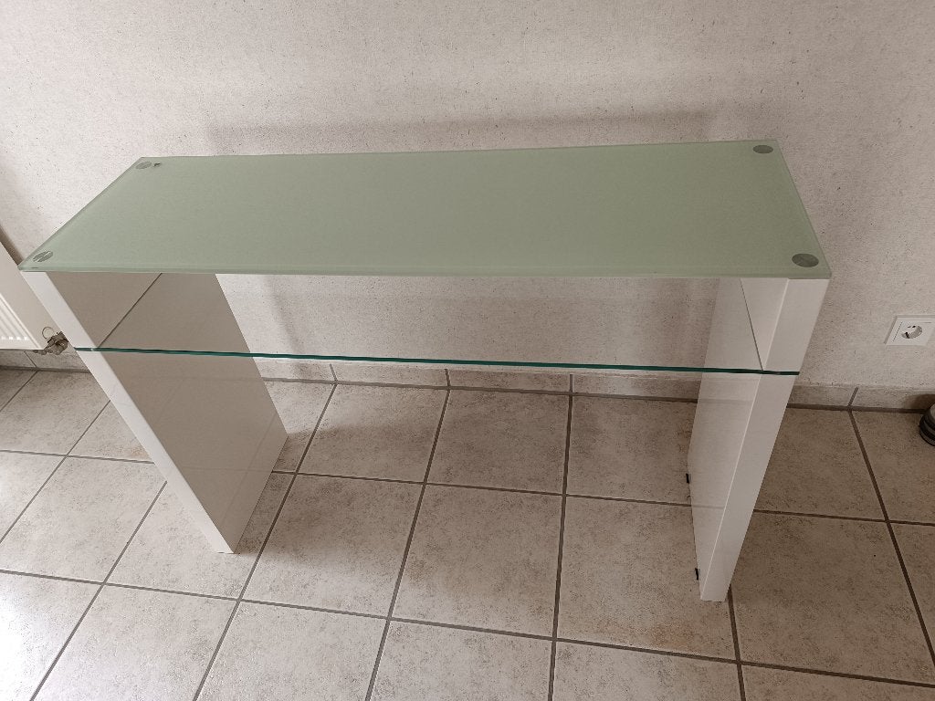 Dressoir hoogglans wit, Ophalen, Gebruikt, 150 tot 200 cm, Overige houtsoorten