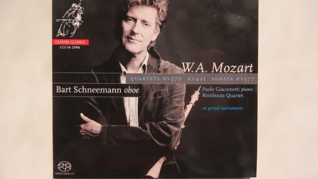 Cd Sacd: W.A. Mozart Quartets, Bart Schneemann, oboe, hobo, Ophalen of Verzenden, Classicisme, Zo goed als nieuw, Kamermuziek