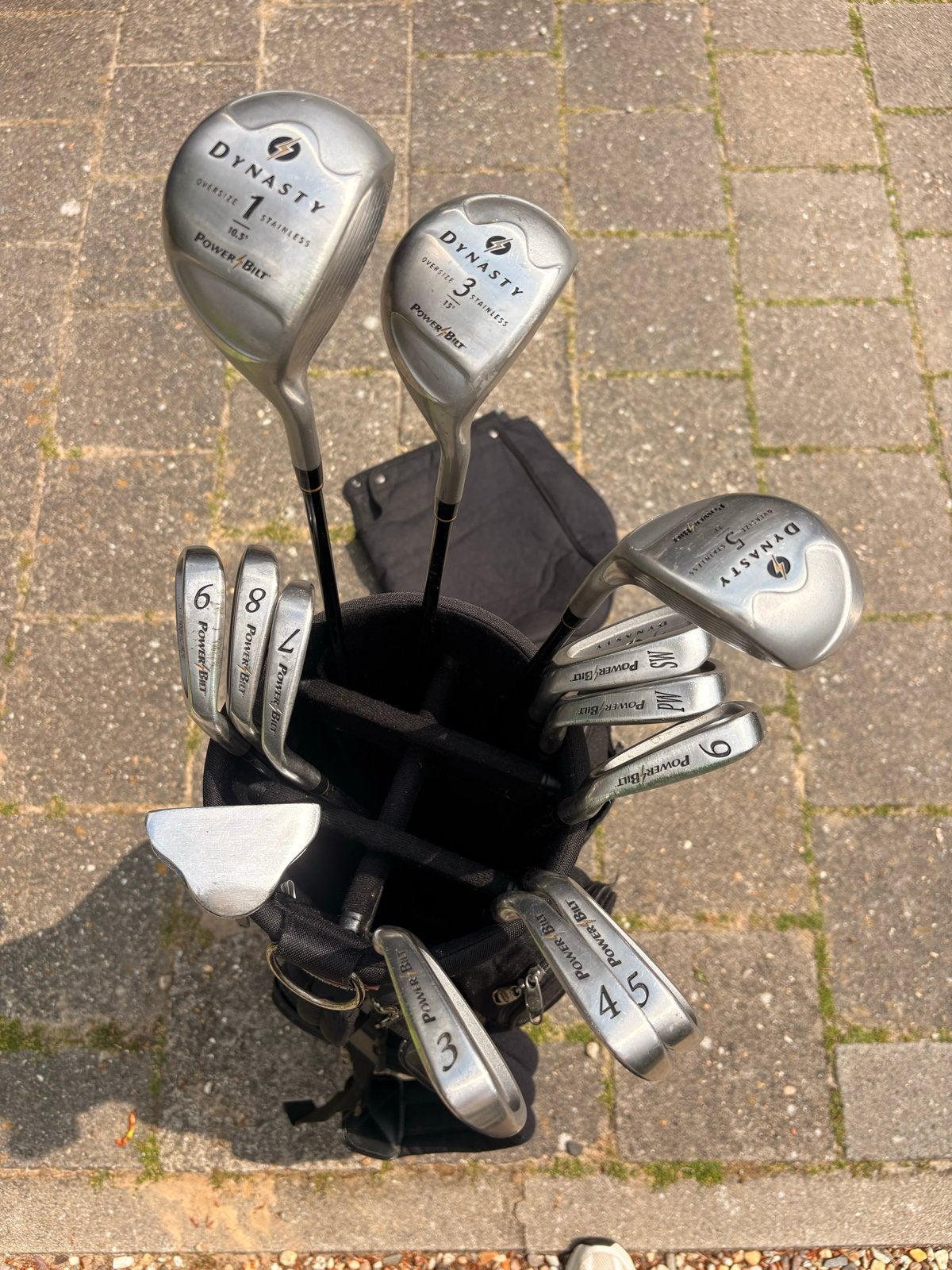 Complete Heren Golfset PowerBilt Dynasty met Golftas, Sport en Fitness, Golf, Ophalen, Gebruikt, Set, Overige merken