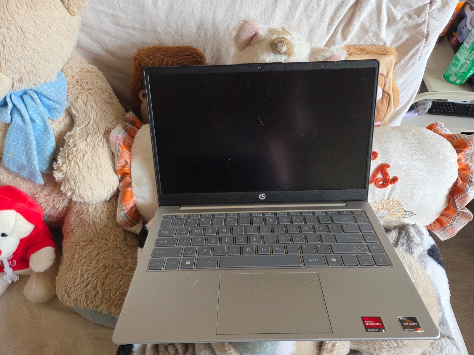 HP Laptop 14-em0xxx - AMD Ryzen 5 - 8GB RAM - 256GB SSD, Computers en Software, 2 tot 3 Ghz, Qwerty, 256GB, 8 GB