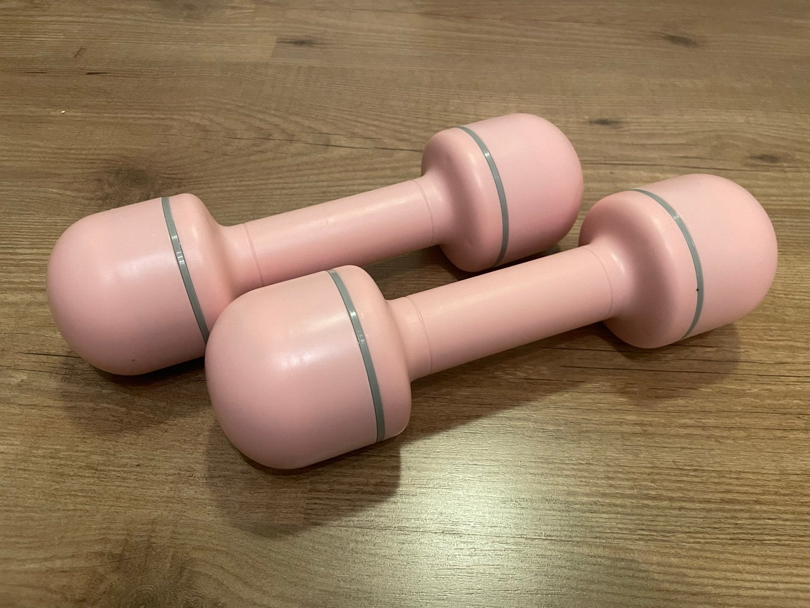 Roze Dumbbells 2 x 1.5kg, Ophalen, Zo goed als nieuw, Armen, Dumbbell
