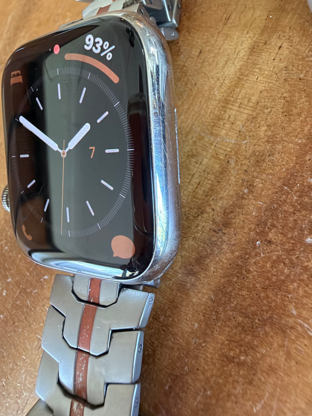Apple Watch Series 8 (GPS + Cellular) Rvs 46mm, Afstand, IOS, Ophalen of Verzenden, Zo goed als nieuw
