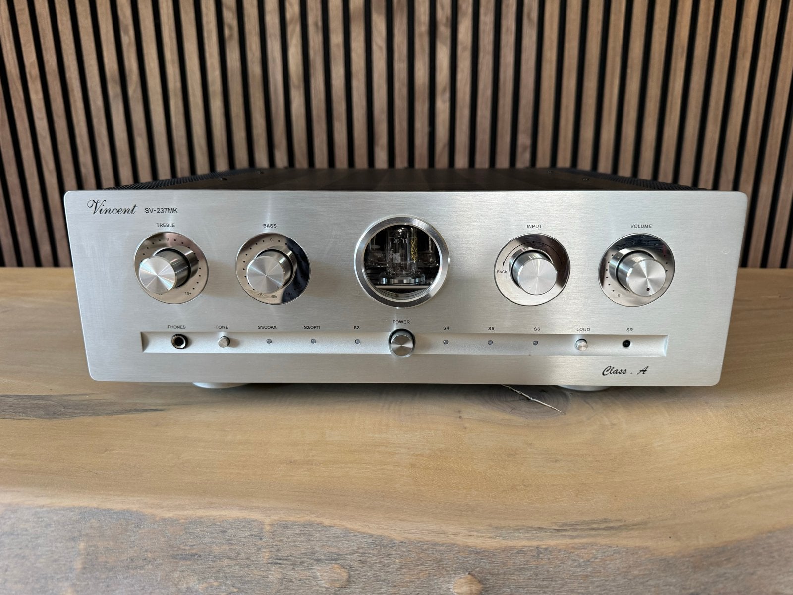Vincent SV-237MK Geïntegreerde Buis Stereo Versterker, Zo goed als nieuw, 120 watt of meer, Stereo, Ophalen