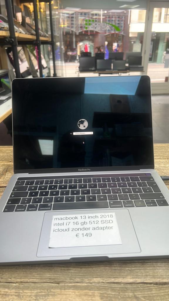 macbook 13 inch 2018 icloud, Ophalen of Verzenden, DDR4