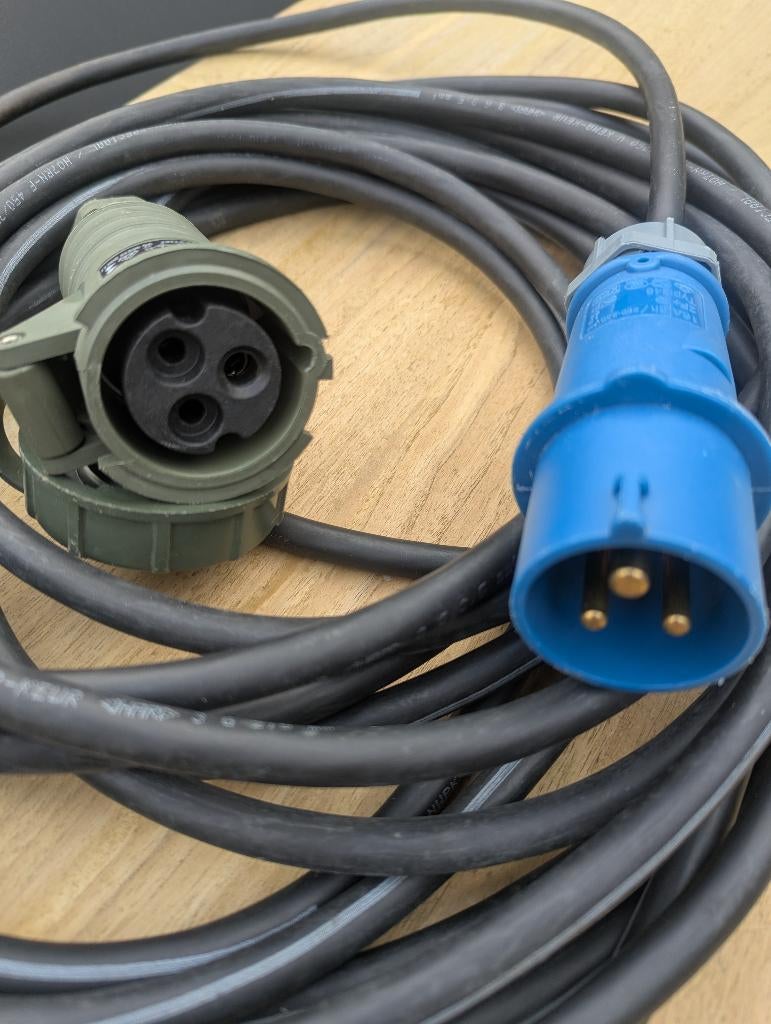 CEE camping aansluitkabel, Caravans en Kamperen, Caravan accessoires, Zo goed als nieuw, Ophalen of Verzenden