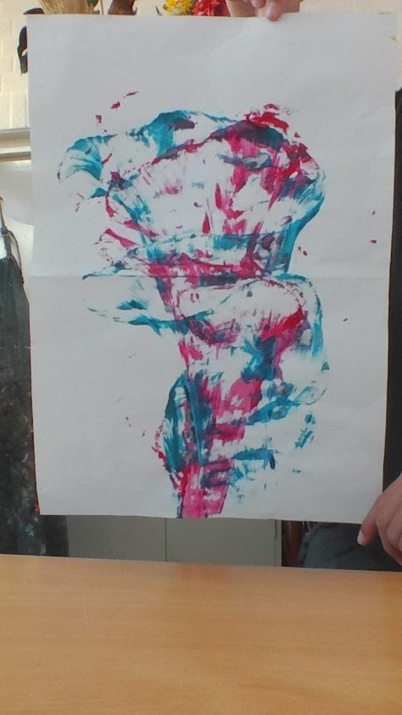 kunstwerk, Antiek en Kunst, Kunst | Schilderijen | Abstract, Ophalen of Verzenden