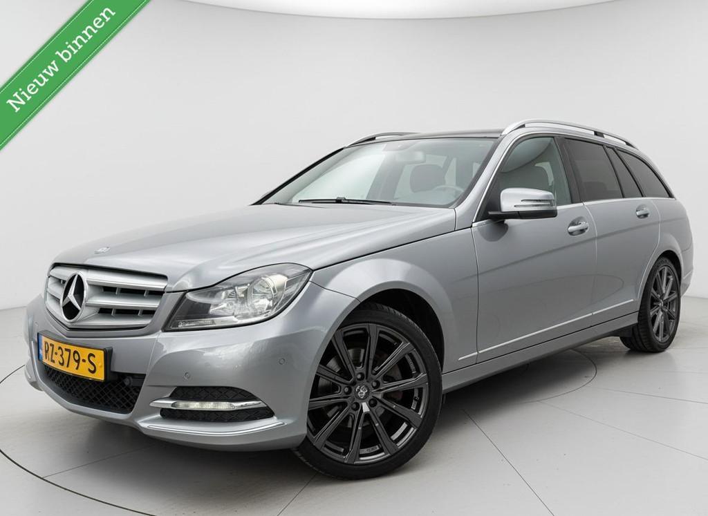 Mercedes C-klasse Estate 220 CDI Elegance|nl auto|navi|cruis, Auto's, 21 km/l, Euro 5, Achterwielaandrijving, Zwart