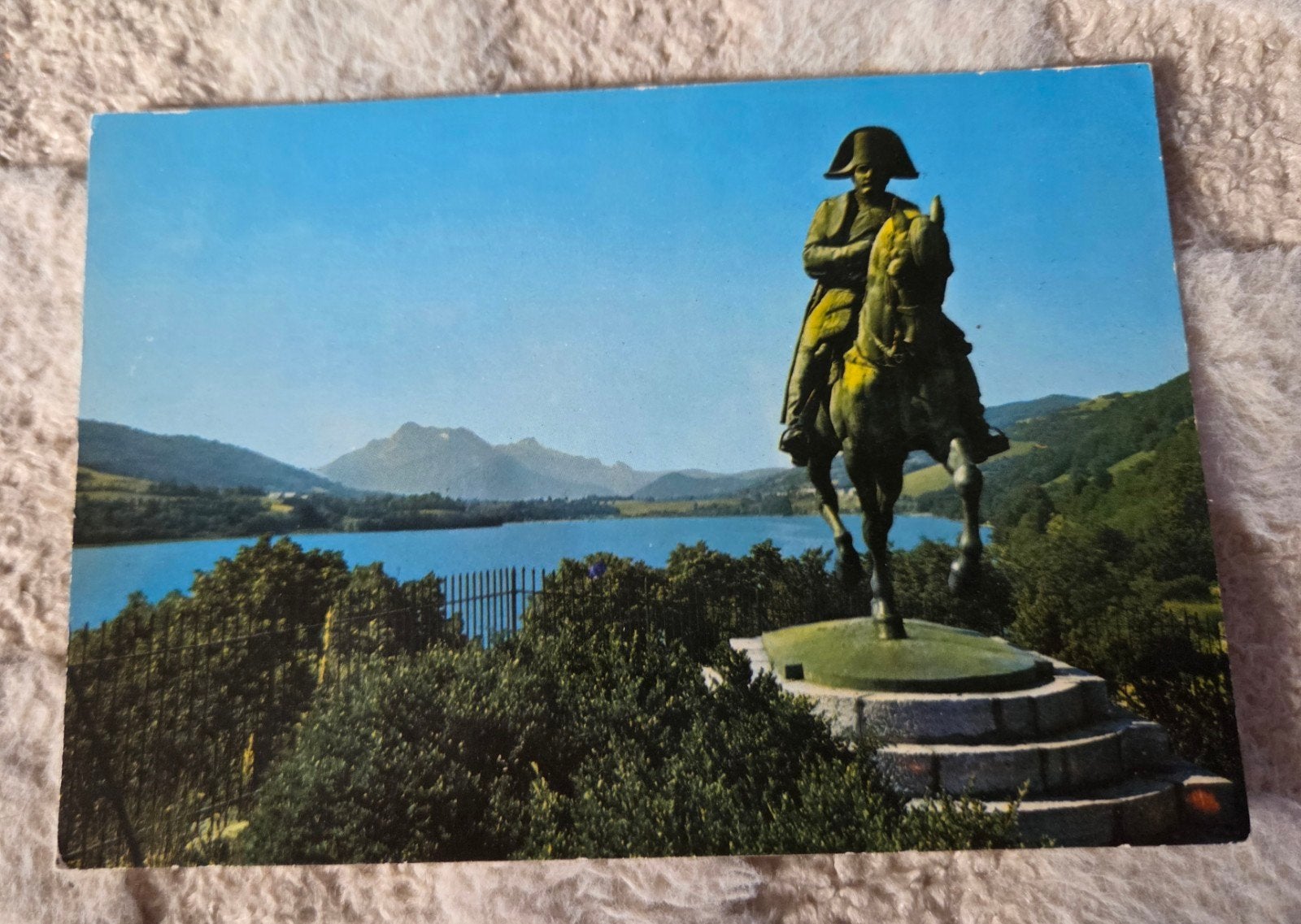 Ansichtkaart Route Napoleon, Laffrey - Napoleon Monument, Verzenden, 1960 tot 1980, Ongelopen, Politiek en Historie