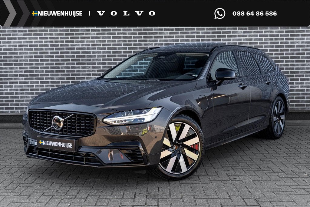 Volvo V90 2.0 T6 Plug-in hybrid AWD Plus Dark | Adaptieve Cr, Auto's, Volvo, 12 maanden, Euro 6, 4 cilinders, 180 min