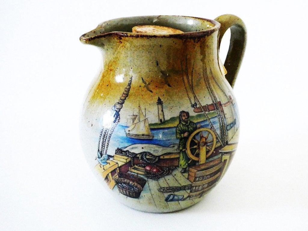 Maritiem karaf kruik koeler ijsblokjes compartement zeilboot, Antiek en Kunst, Ophalen of Verzenden