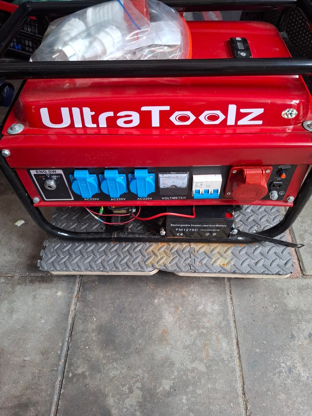 Electric Start Ultraflex Benzine Aggregaat 6.5HP - Nieuw, Ophalen, Elektrisch startend, Benzine, Nieuw