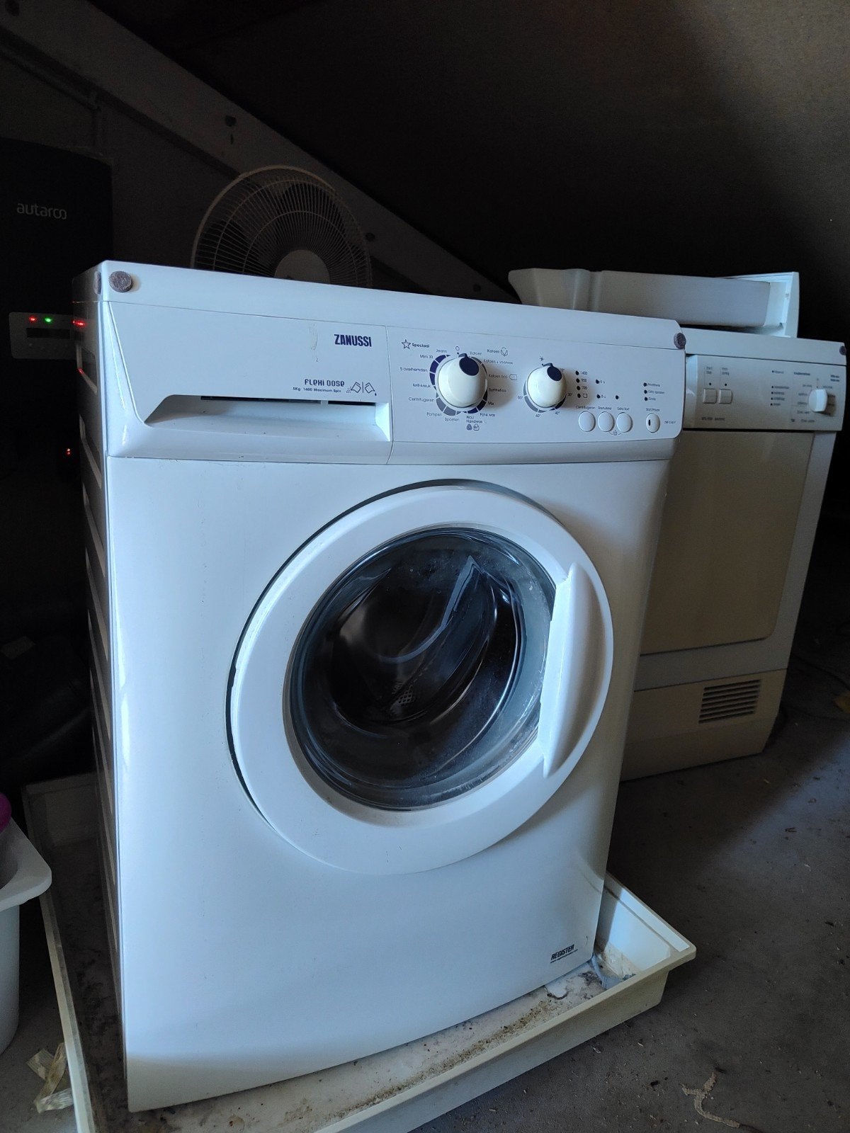 Zanussi Voorlader Wasmachine - Goede Staat, Ophalen, Gebruikt, 1200 tot 1600 toeren, 85 tot 90 cm