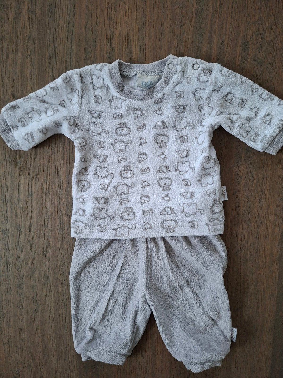 Feetje baby pakje 50 baby's eerste pakje., Kinderen en Baby's, Babykleding | Maat 50, Ophalen of Verzenden, Jongetje of Meisje