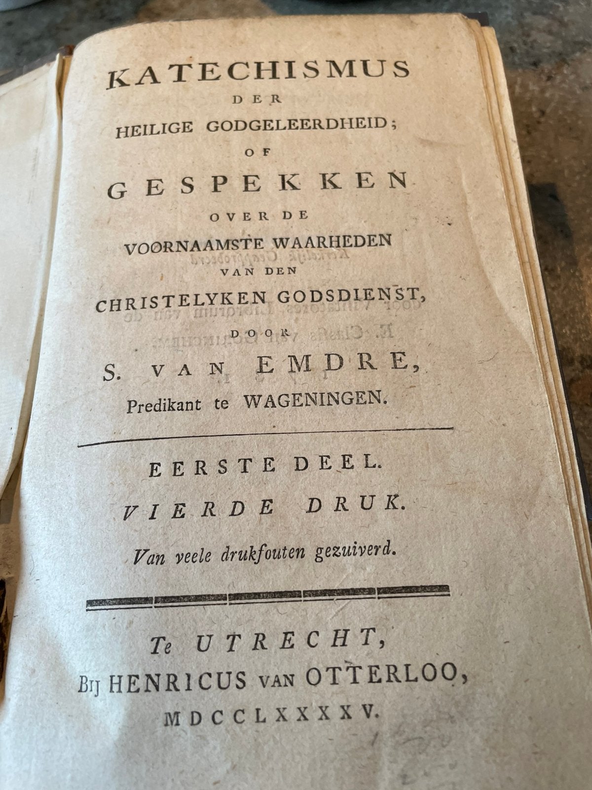 Katechismus door S.van Emdre., Antiek en Kunst, Ophalen of Verzenden