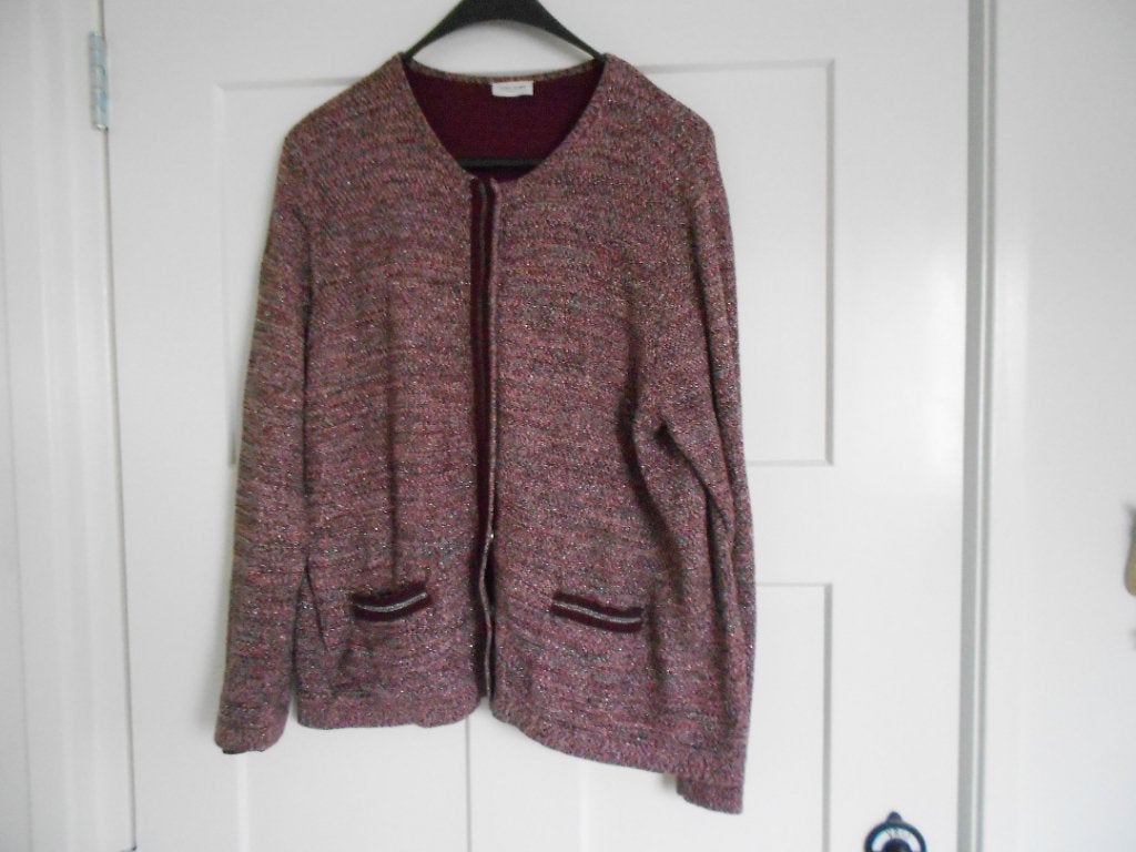 Gerry Weber Bordeaux Rood Jasje/Blazer, Maat 42, Kleding | Dames, Verzenden, Maat 42/44 (L), Zo goed als nieuw, Rood